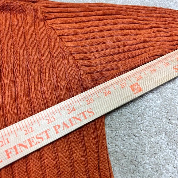 RVCA Sweater Women’s Orange Long Sleeve Pullover Size Small - Picture 3 of 10
